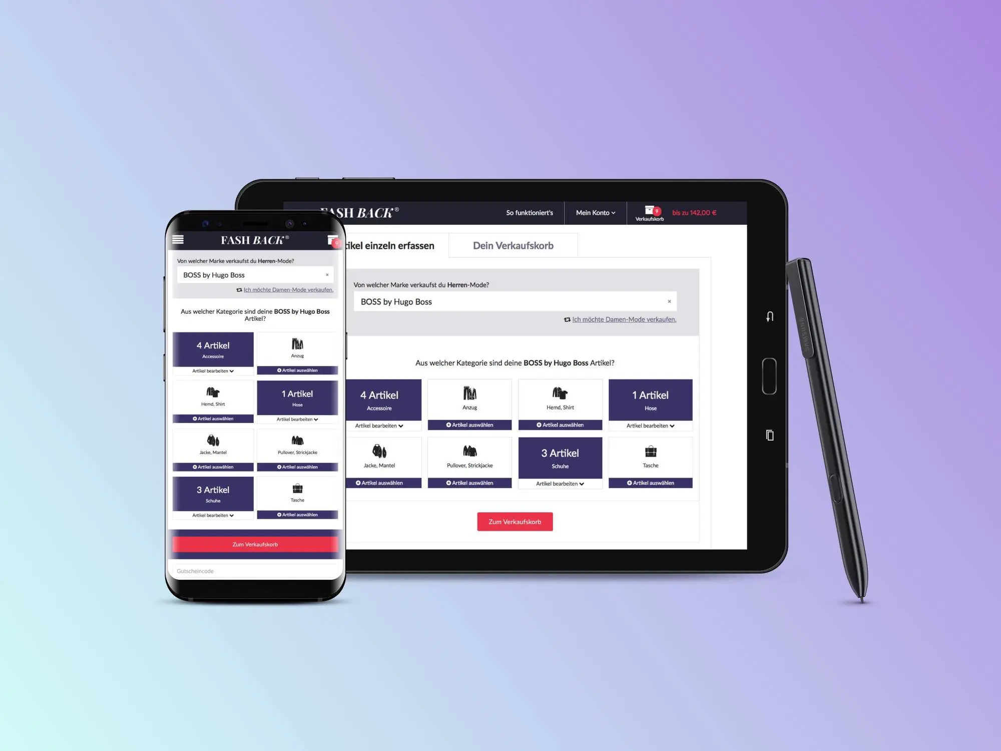 FashBack UX und UI Design